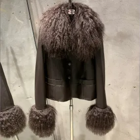 Women's Sheepskin Leather Fur Jacket