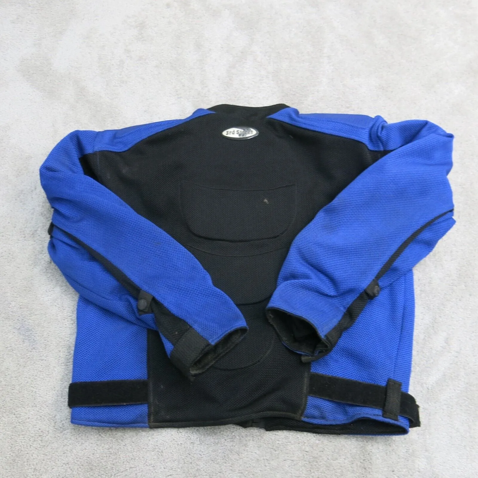 3rd Street Apparel Mens Thermal Sport Motorcycle Racing Jacket Blue Black Size L