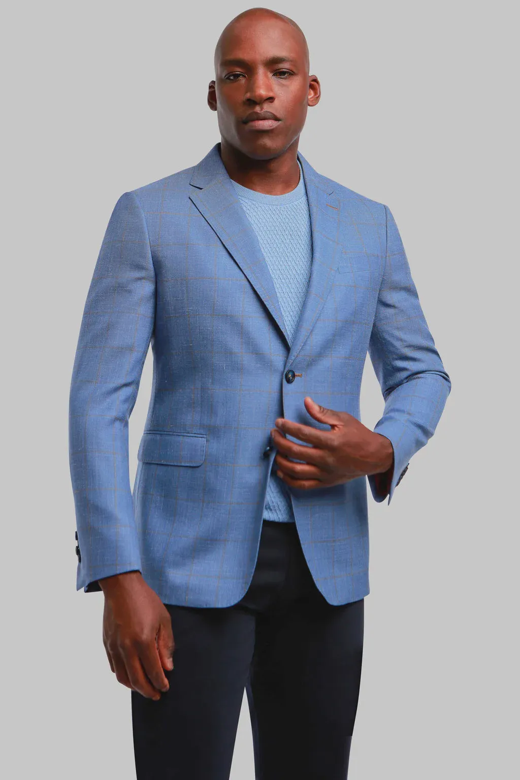 7 Downie Street Blazer SORRENTO Blue Wool Sports Coat