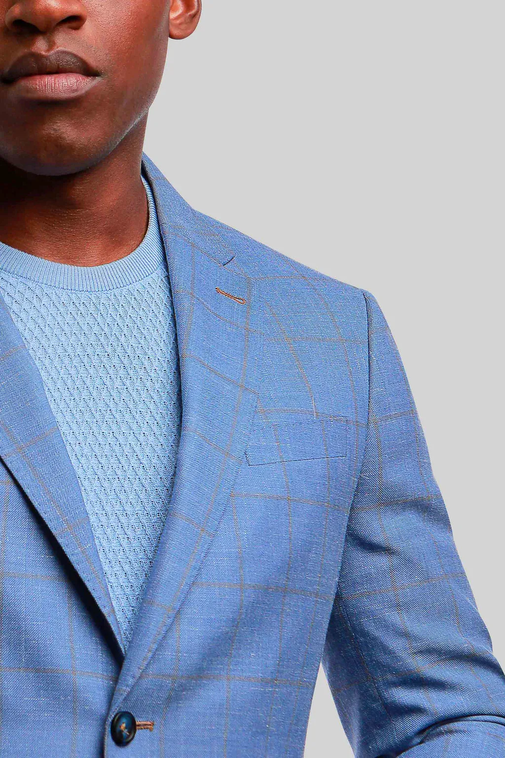 7 Downie Street Blazer SORRENTO Blue Wool Sports Coat