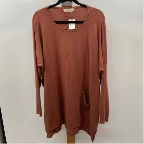 A Beautiful Soul Women's Size L Rust Solid Dress