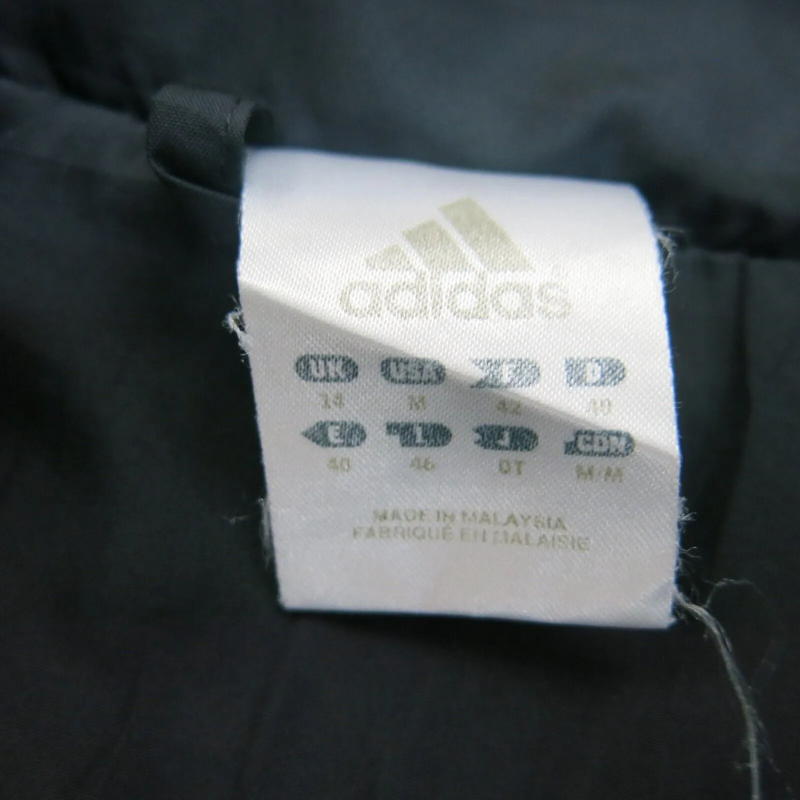 Adidas 3 Stripes Womens Full Zip Rain Jacket Embroidered Logo Black Size Medium