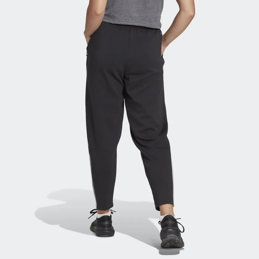 Adidas Train Essentials Regular-Fit Cotton Training Pants - Womens - Black