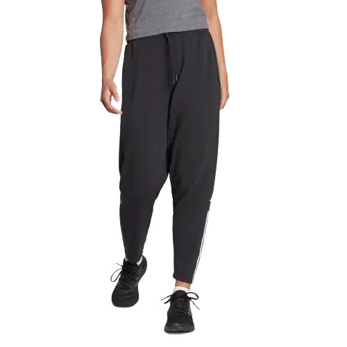 Adidas Train Essentials Regular-Fit Cotton Training Pants - Womens - Black