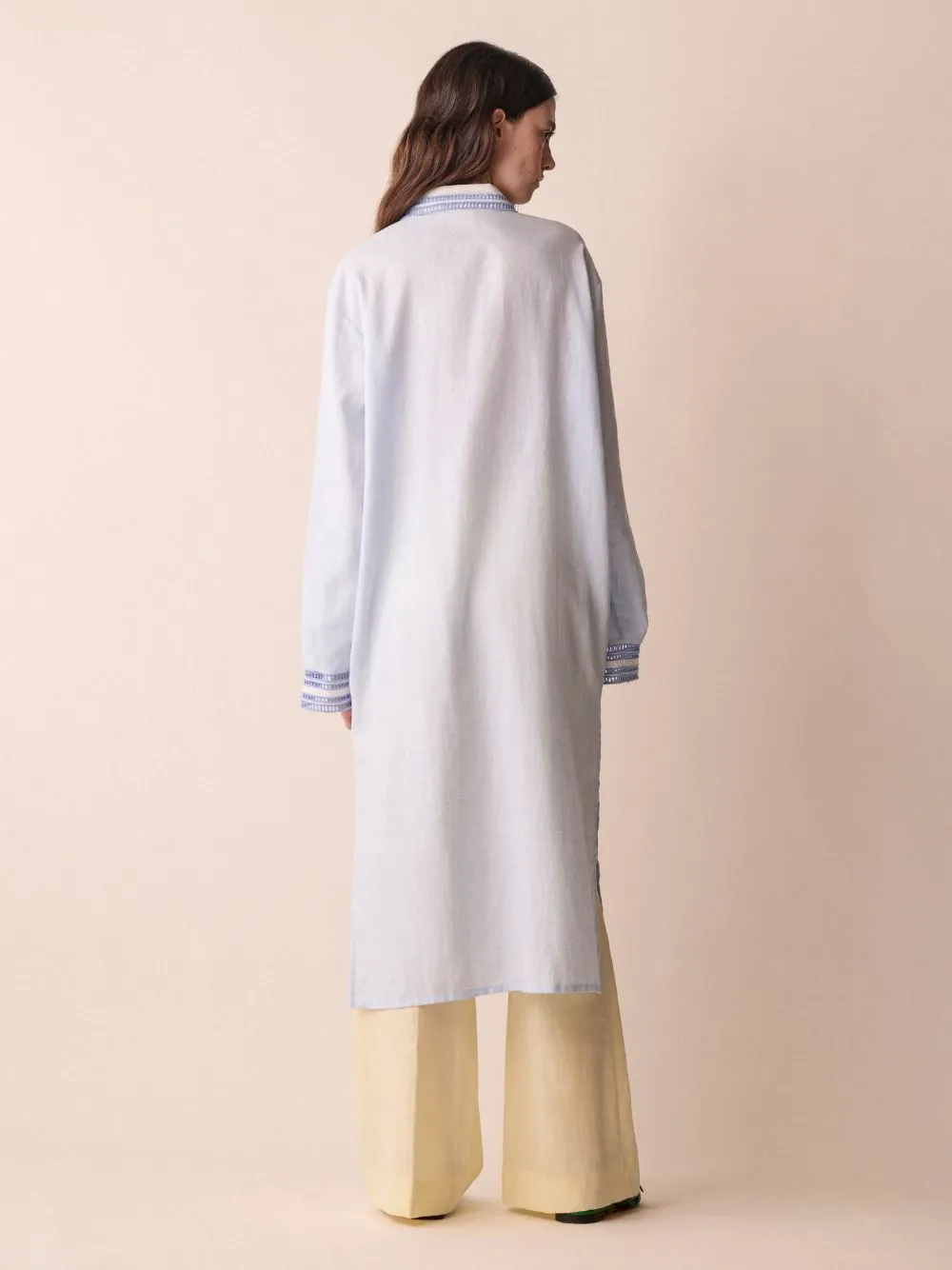 Altair English Embroidered Linen Dress