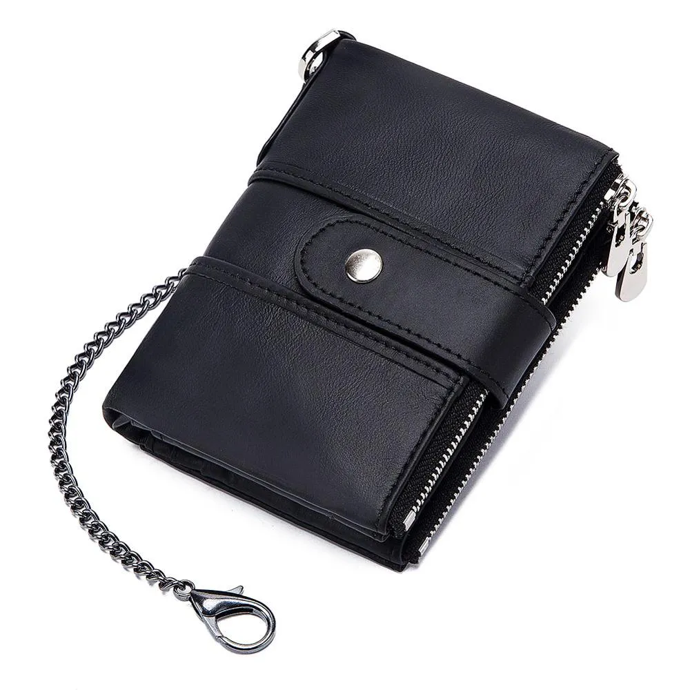 Antimagnetic leather wallet