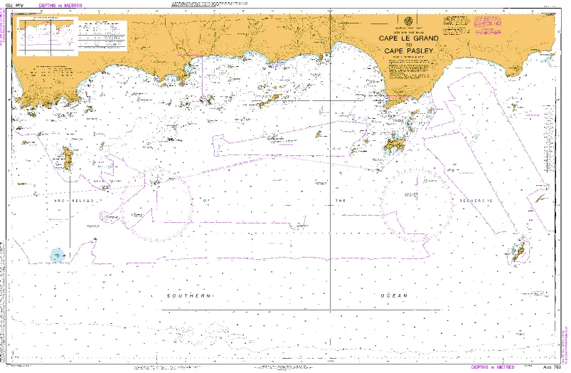 AUS 763 - Cape Le Grand to Cape Pasley Nautical Chart