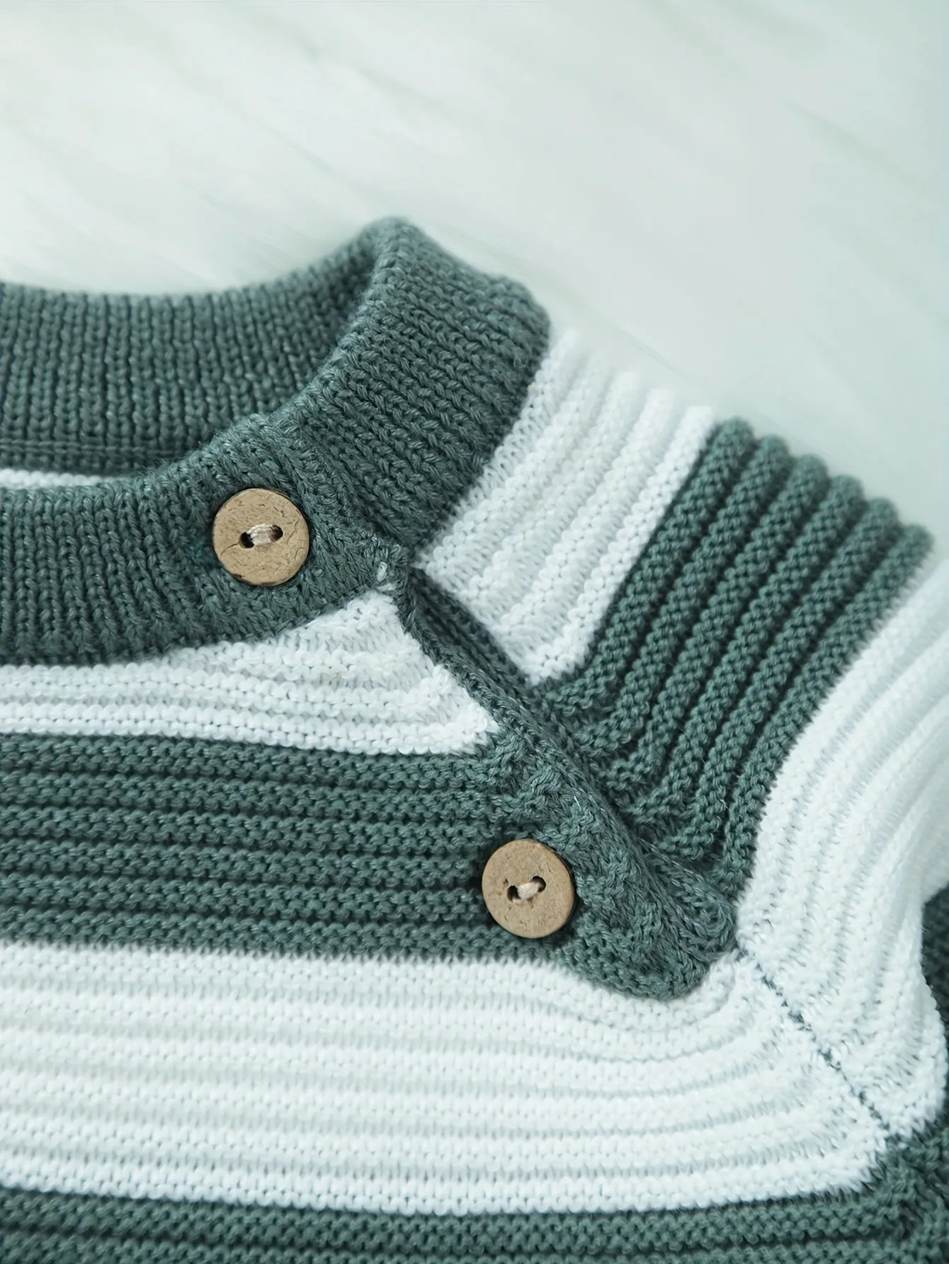 Baby Boy Striped Cable Knit Sweater, Newborn Winter Clothes