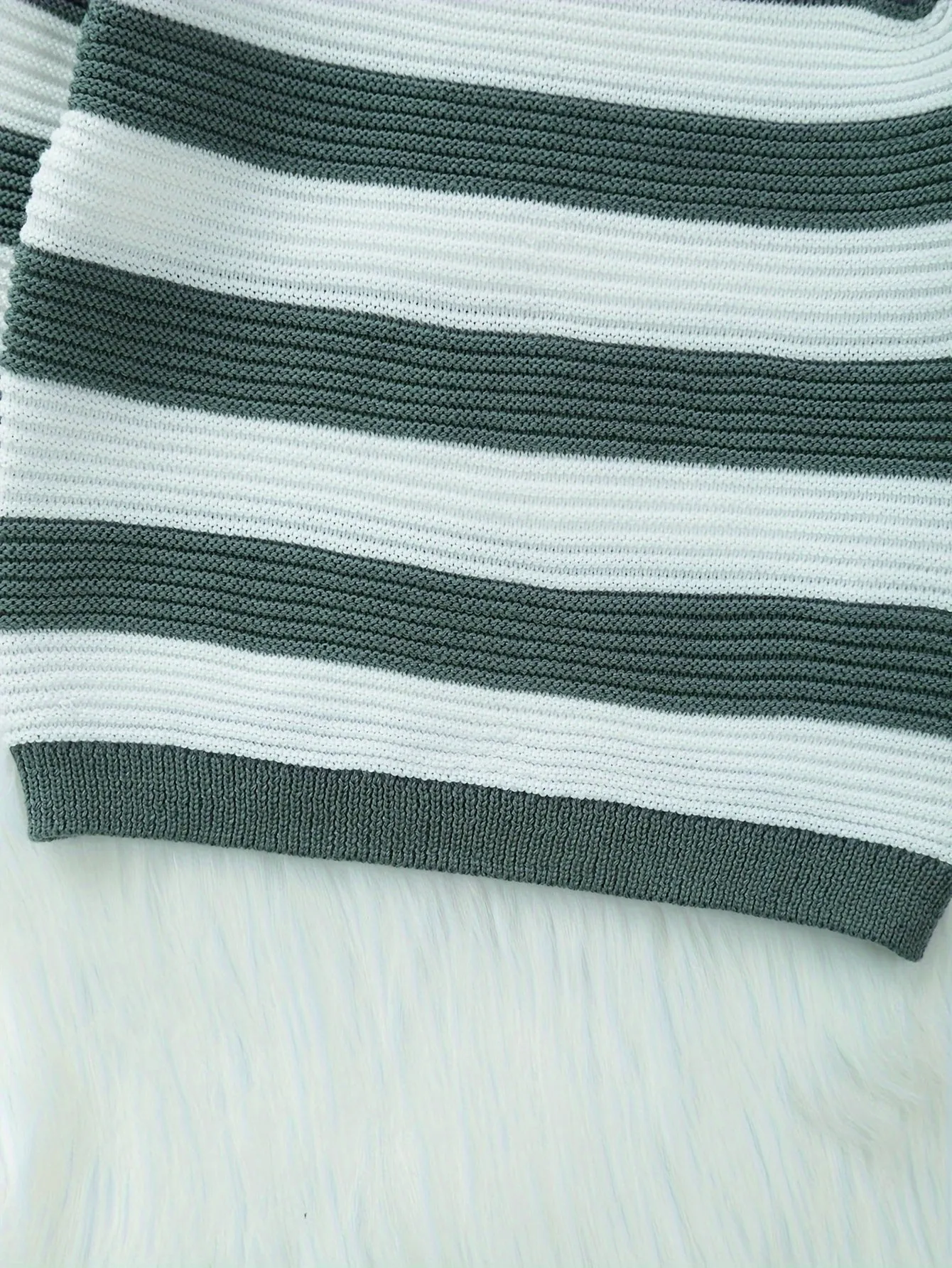 Baby Boy Striped Cable Knit Sweater, Newborn Winter Clothes