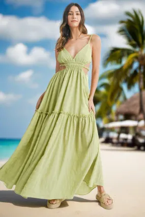 Backless Beach Maxi Dress