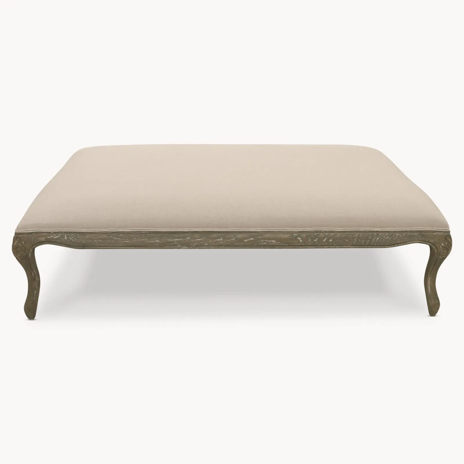 Beige Padded Coffee Table - Large