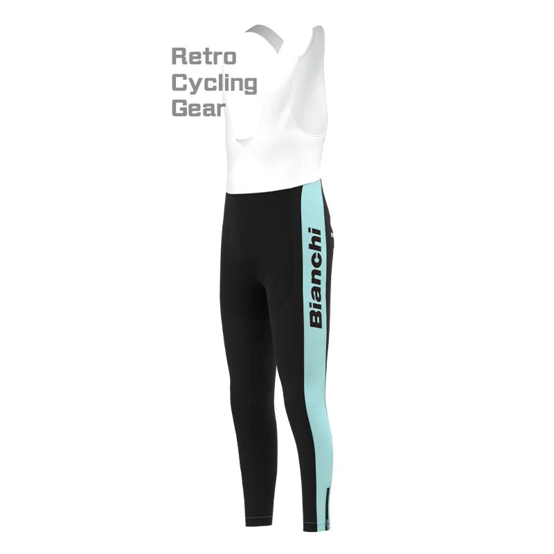 Bianchi Grey Green Retro Long Sleeve Cycling Kit