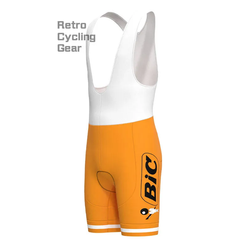 BIC Orange Retro Long Sleeve Cycling Kit