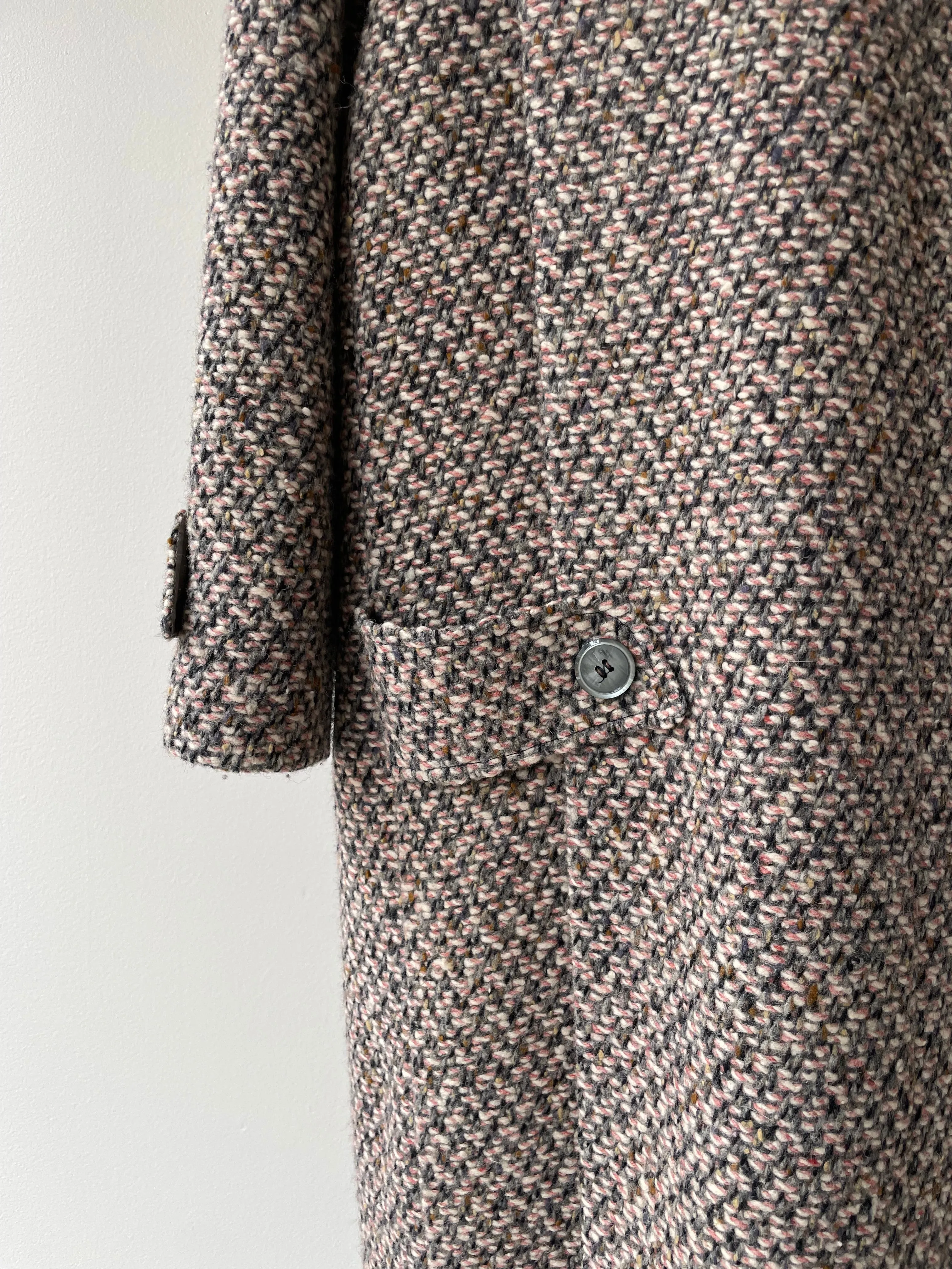 Blush Tweed Winter Coat