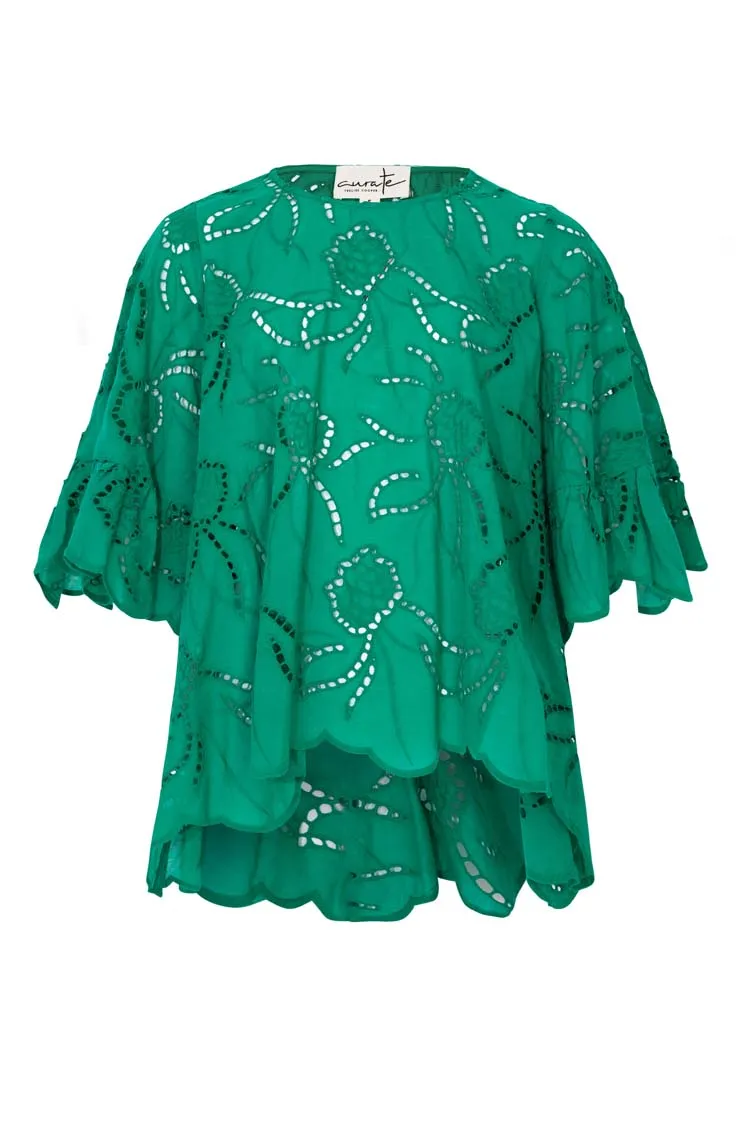 Border Control Top in Green