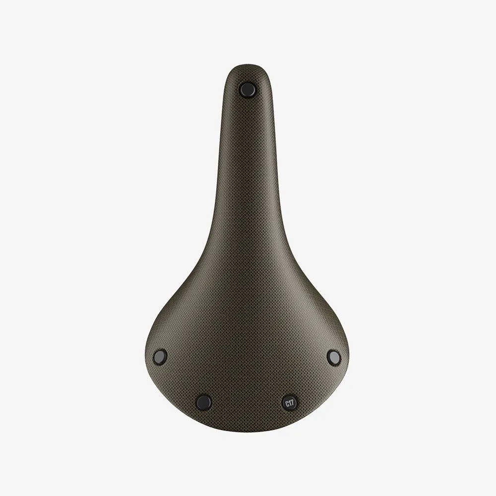 Brooks C17 Cambium Waterproof Rubber Saddle - Black, Mud Green, Black Copper