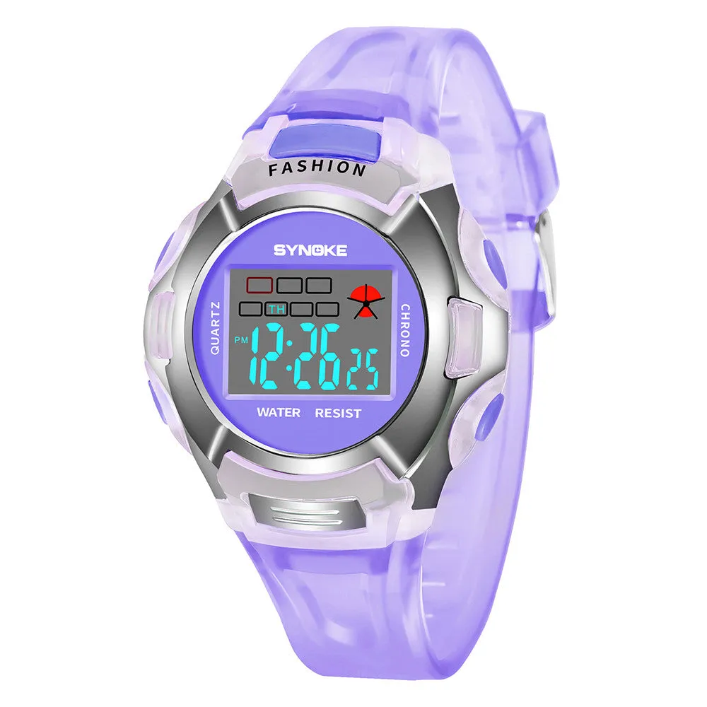 Children Watches For Boys Girls Fashion Student Waterproof Sports Watch LED Digital Date Wristwatch Kids Clock