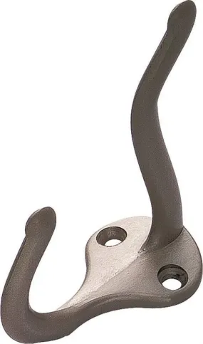 Coat-hat Hook Zinc Sat Nickel