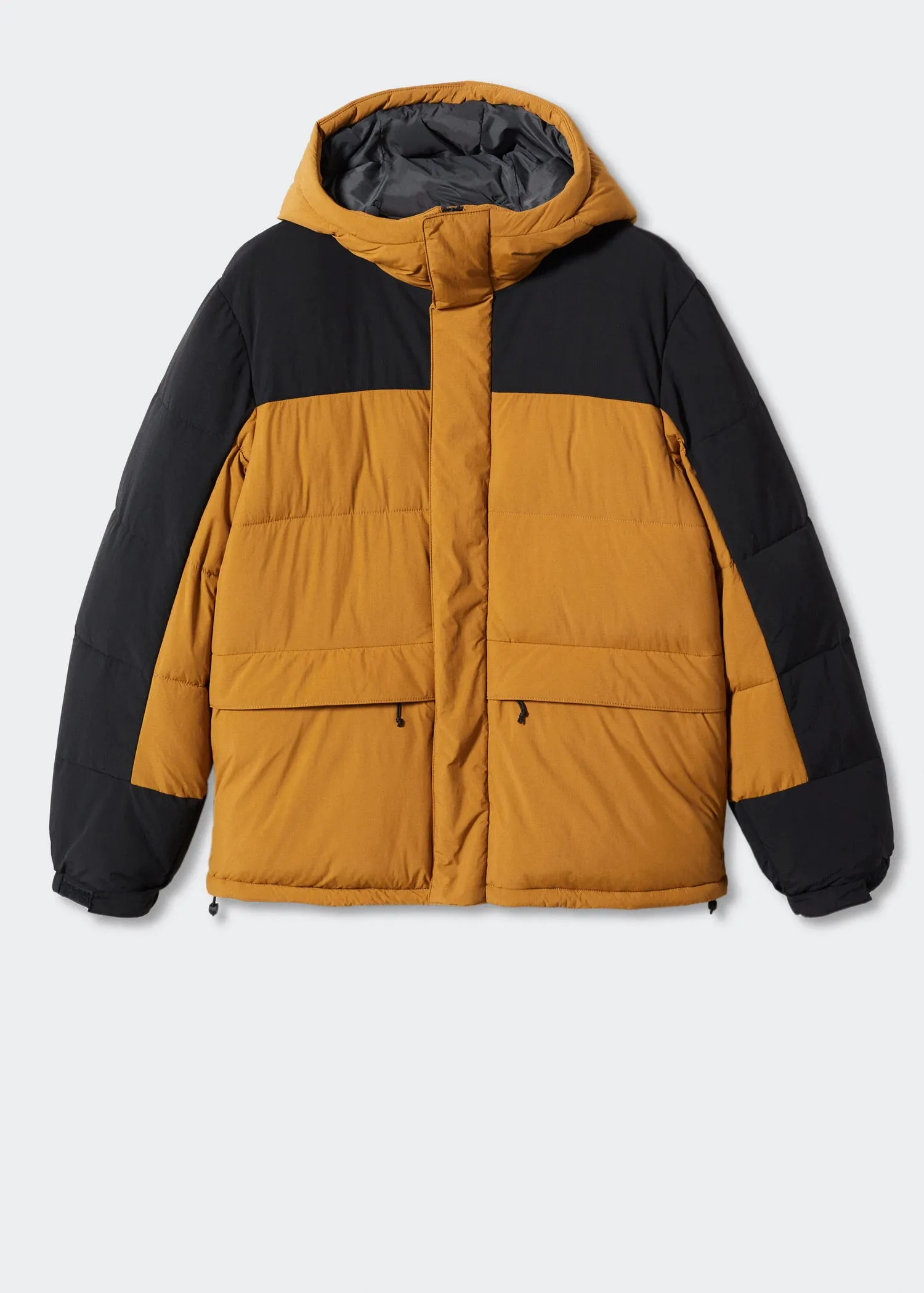 Combined hooded anorak