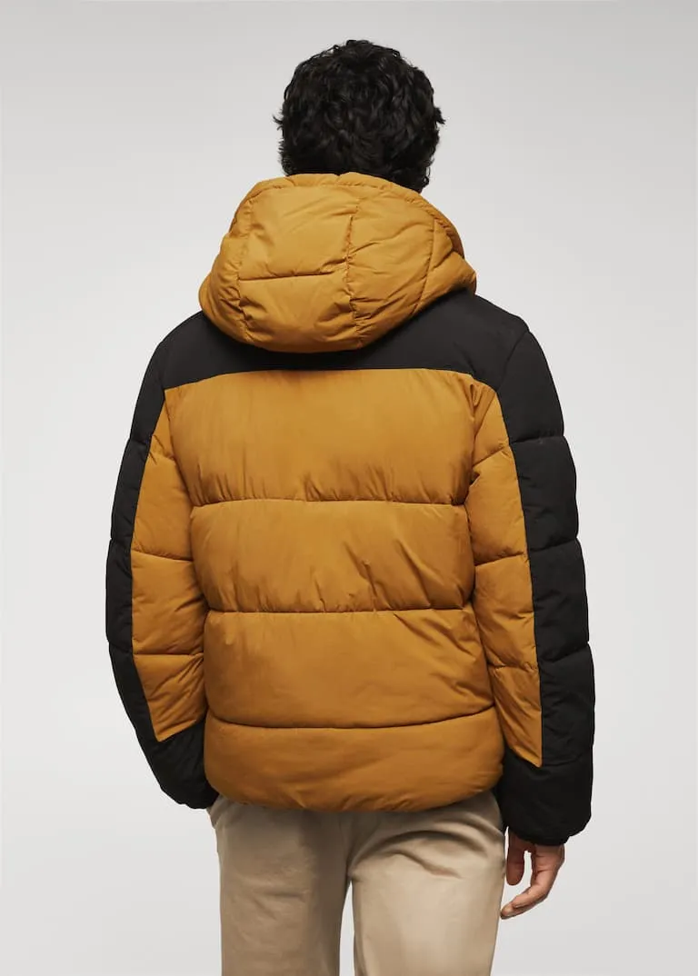 Combined hooded anorak