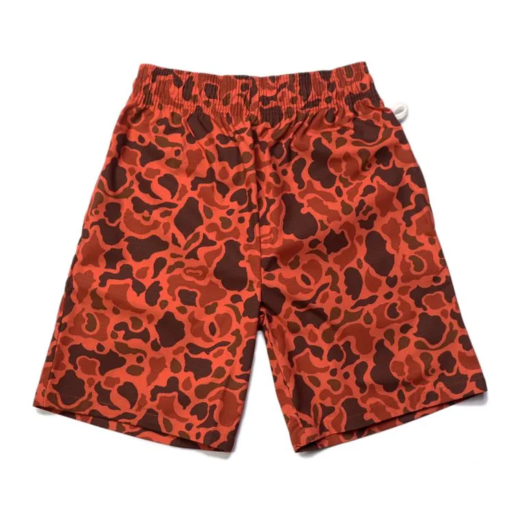 Cookman Chef Short Pants - Ripstop : Duck Hunter Camo Red