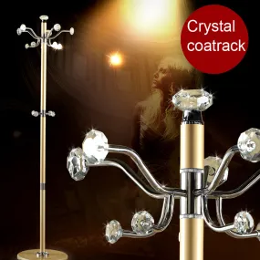 Crystal peg coat rack