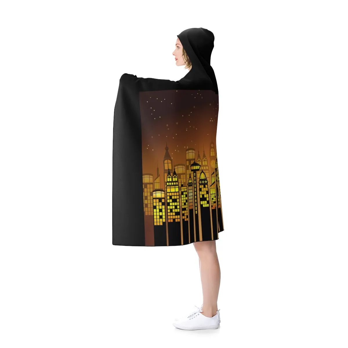 Deco City Hooded Blanket