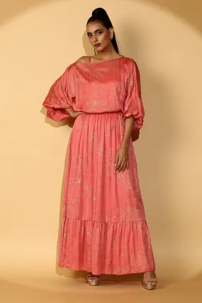 Diana - Fall Shoulder Evening Maxi Dress