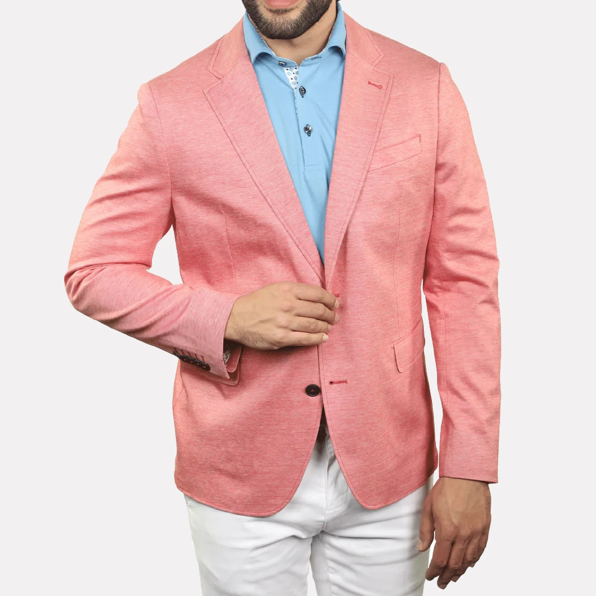 Eagle Modern Fit Half-Lined Jacket / Salmon