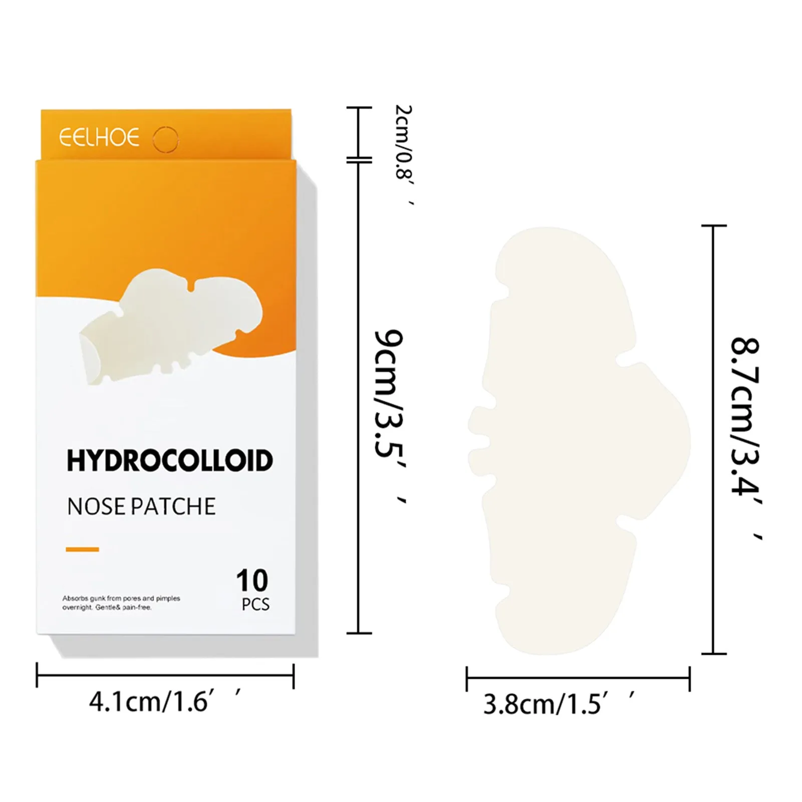 EELHOE Hydrocolloid Nose Patches