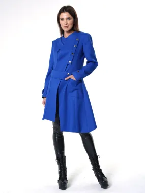 Elegant Coat With Metallic Buttons