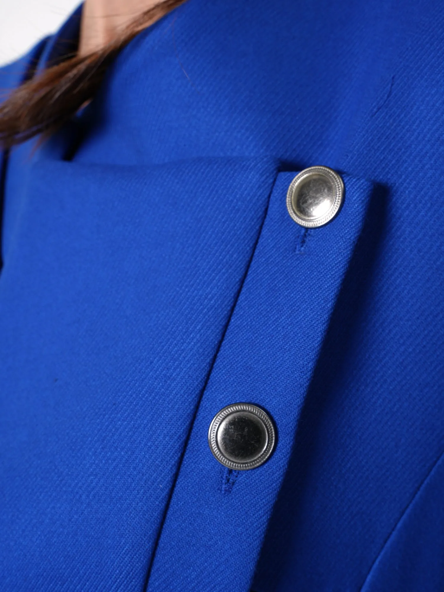 Elegant Coat With Metallic Buttons