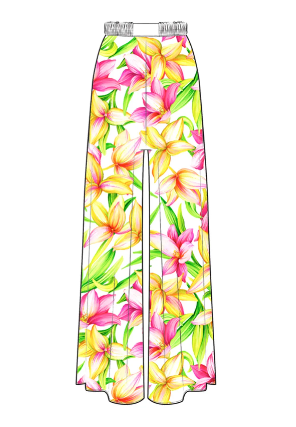 Euphoria - Floral Love Pants (Off-White)