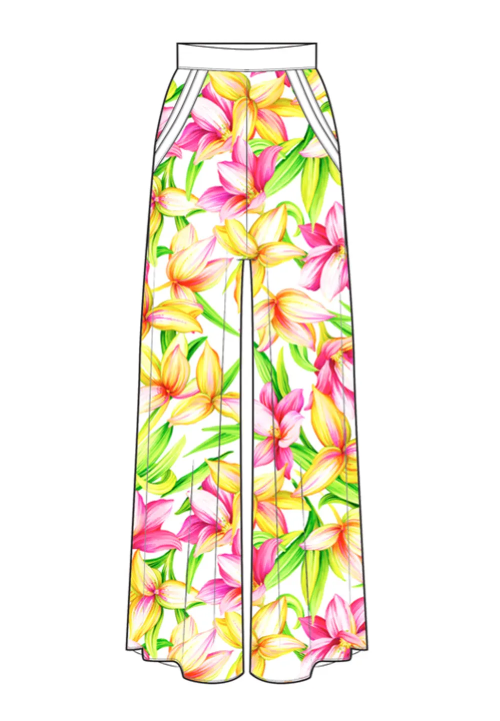 Euphoria - Floral Love Pants (Off-White)