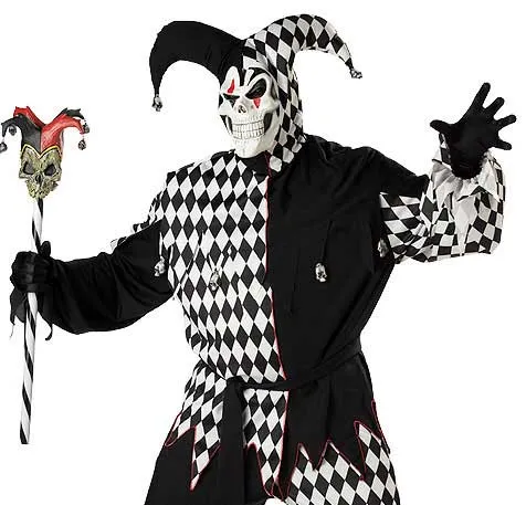 Evil Jester Plus Size Mens Halloween Costume