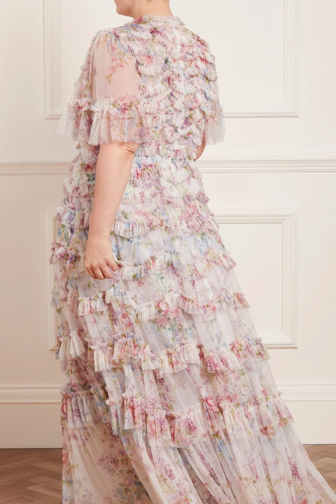 Floral Wonder Ruffle Gown