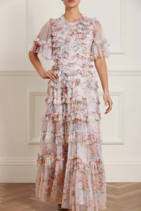 Floral Wonder Ruffle Gown