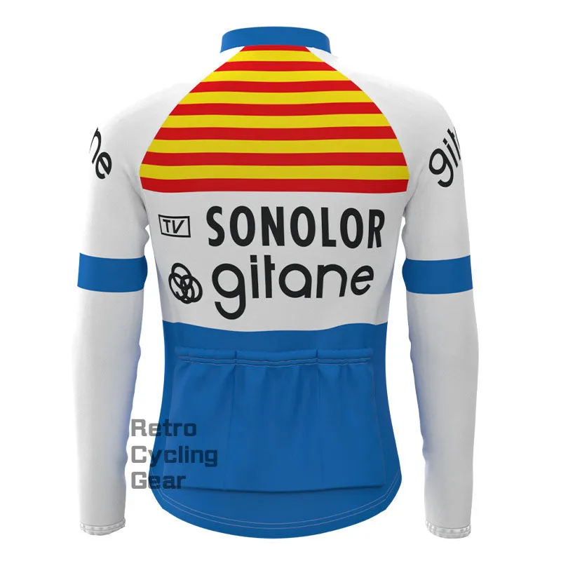 Gllane Retro Long Sleeve Cycling Kit