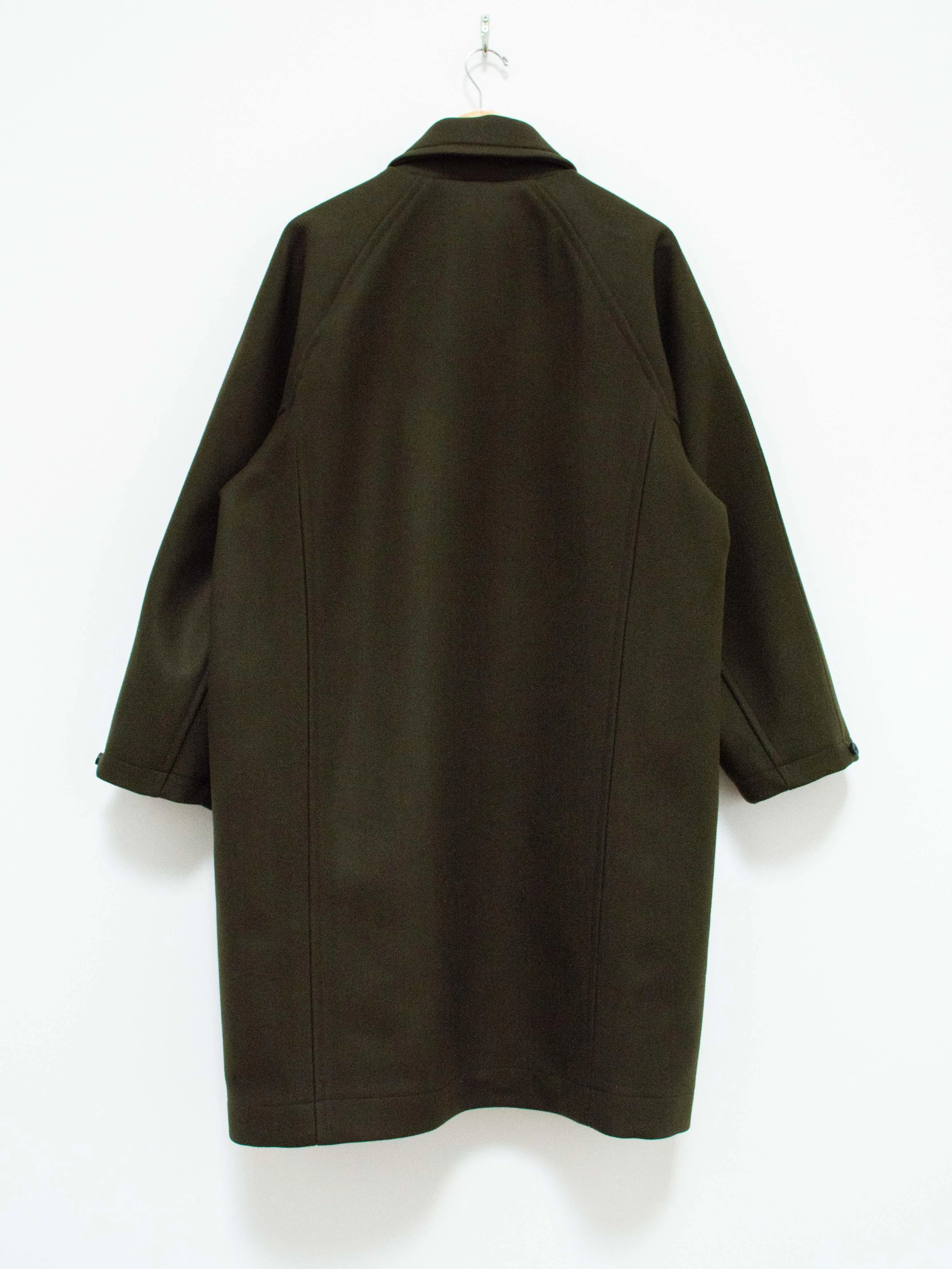 Heavy Melton Coat - Olive