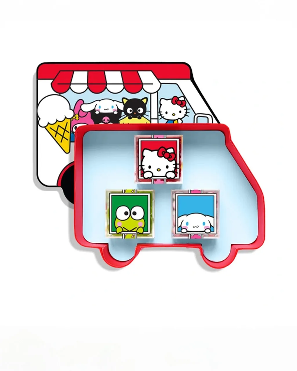 Hello Kitty and Friends Ice Cream Truck 3 Piece Candy Bento Box