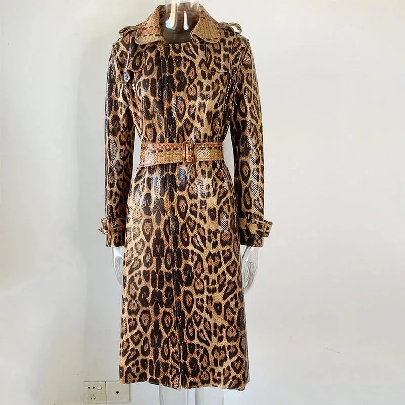 High Street Long Straight Trench Coat