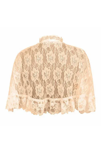 Ivory Lace Cape