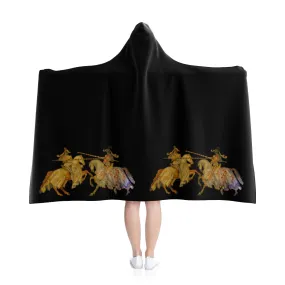 Jousting Knights Hooded Blanket