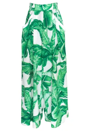 Jungle - Green Palm Samui Pants (Off-White)