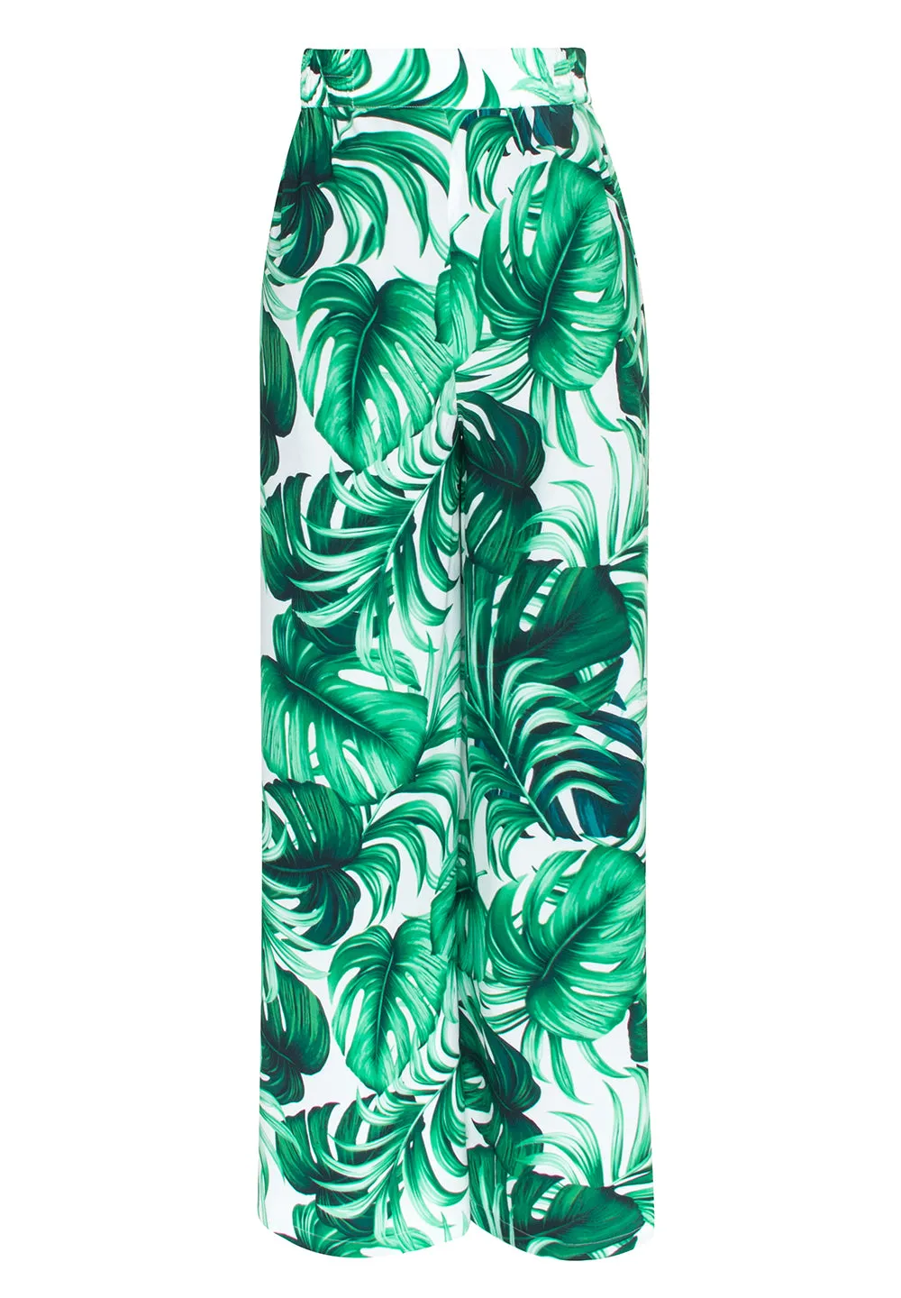 Jungle - Monstera White / Green Pants (Neon Green)