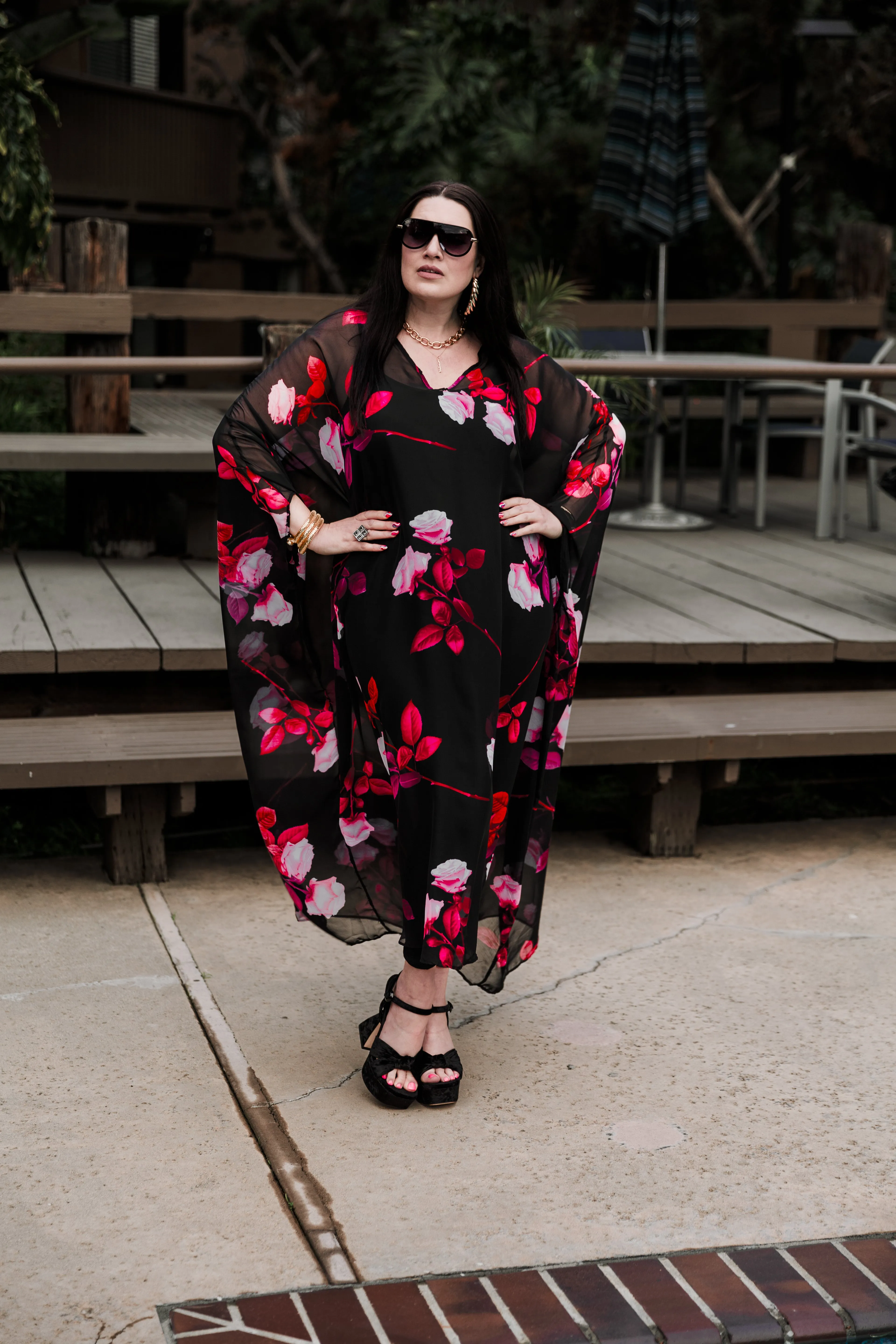 Kaftan in "Stolen Flowers"