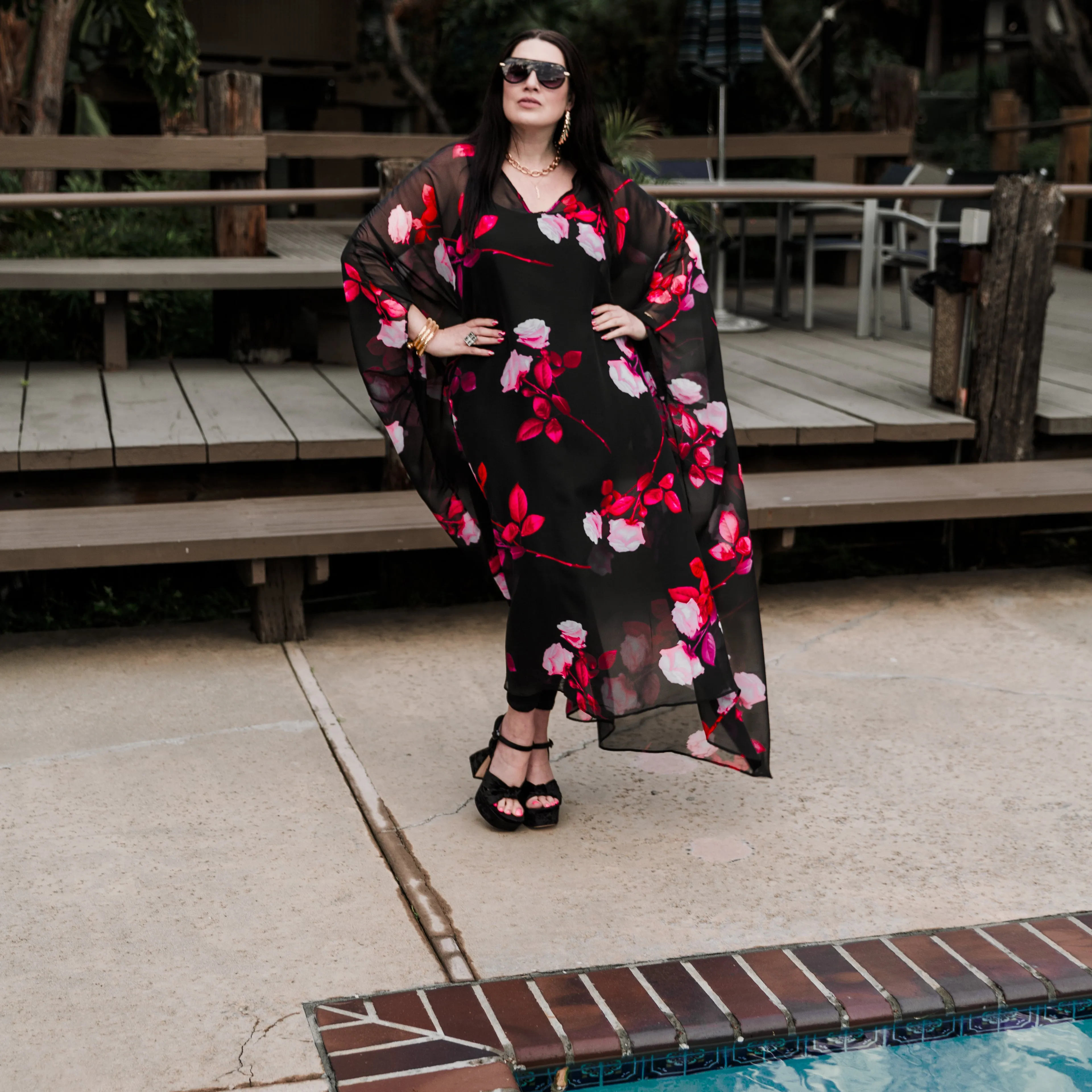 Kaftan in "Stolen Flowers"