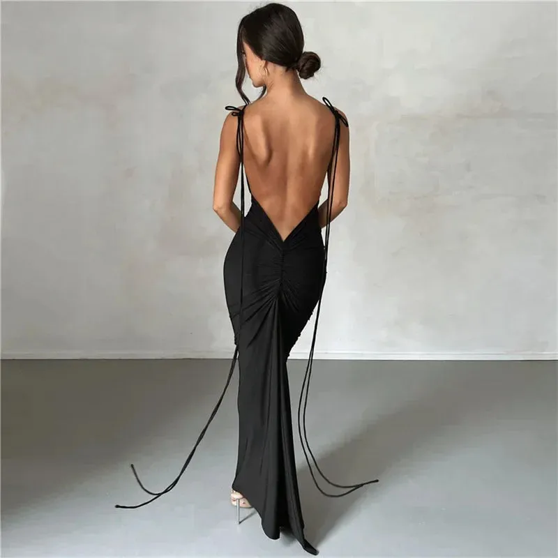 Long Sexy Party Women Spaghetti Strap Maxi Maxi Summer Club Dress Dress