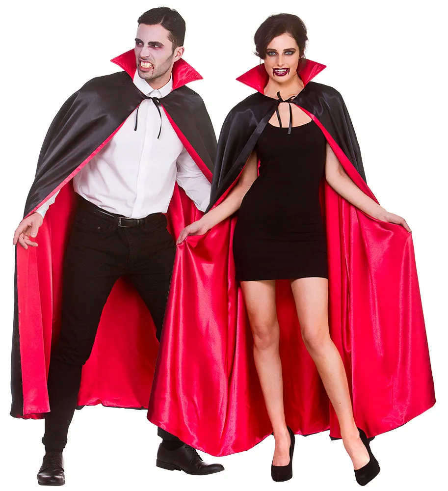 Long Super Deluxe Satin Vampire Halloween Cape