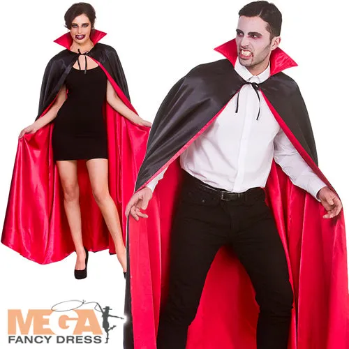 Long Super Deluxe Satin Vampire Halloween Cape